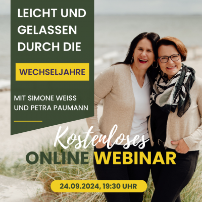 Webinar Leicht und gelassen durch die Wechseljahre